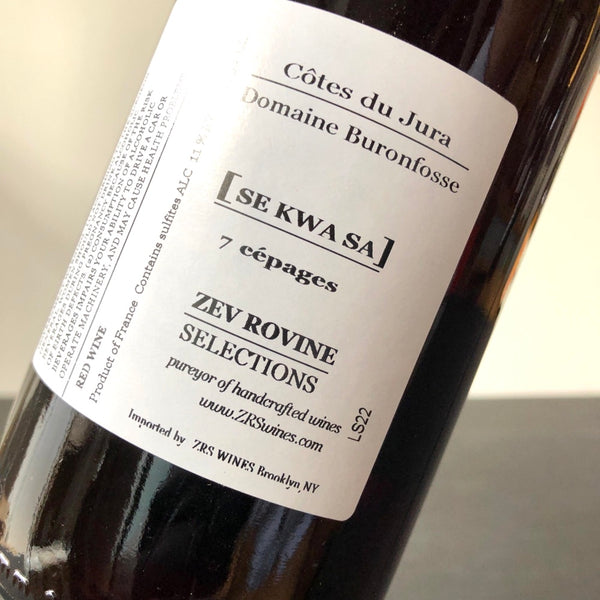 2023 Domaine Buronfosse Se Kwa Sa? Cotes du Jura Red, Jura, France