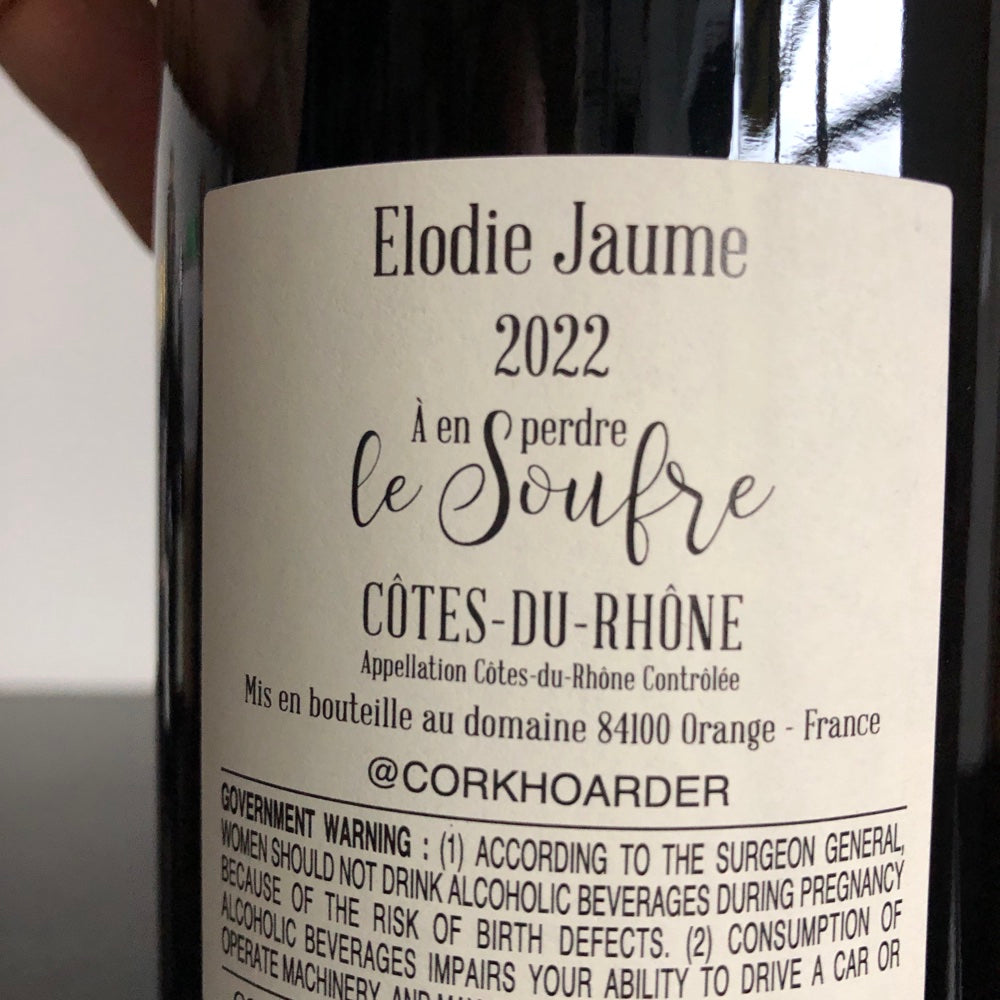 2022 Domaine Elodie Jaume A En Perdre Le Soufre Cotes du Rhone Rouge