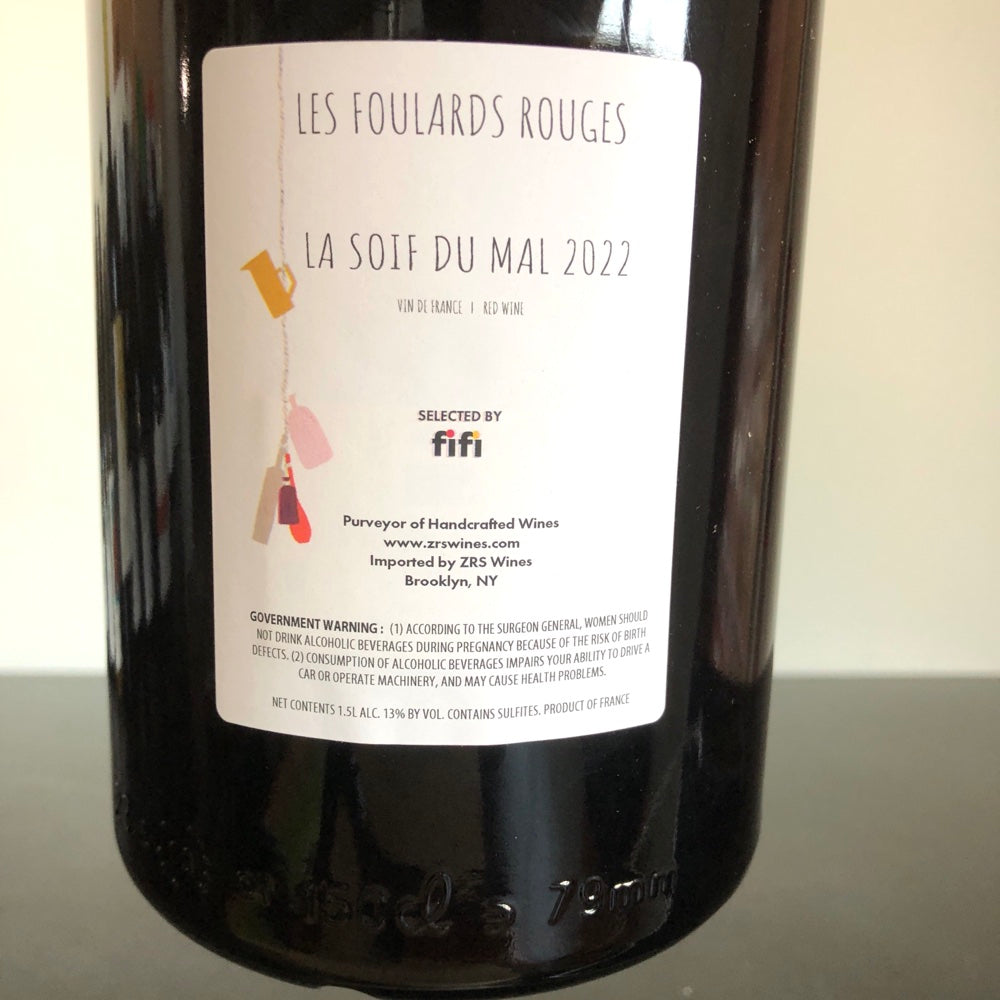 2022 Domaine Les Foulards Rouges Cotes du Roussillon La Soif du Mal Rouge 1.5L, France