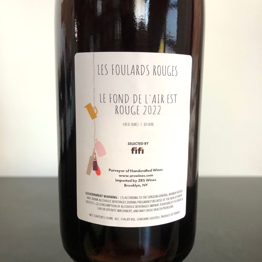 2022 Domaine Les Foulards Rouges 'Le Fond de l'Air est Rouge',  Vin de France