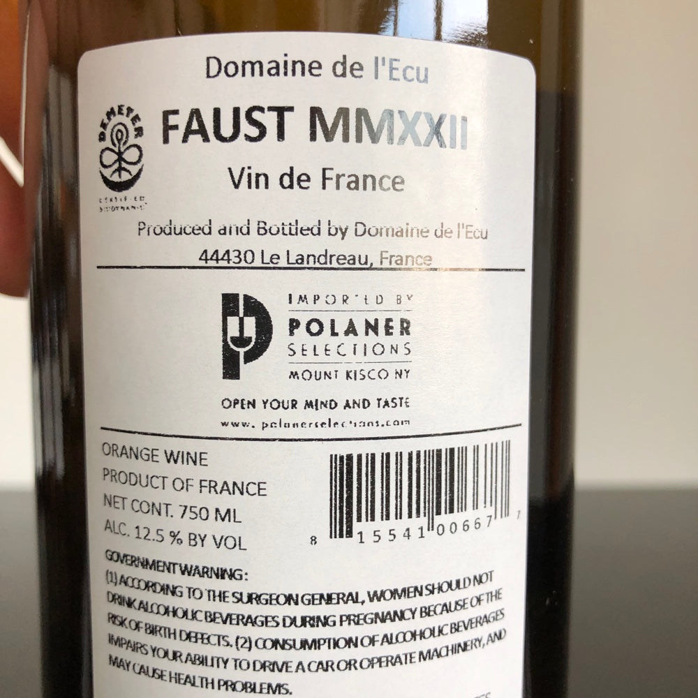 2022 Domaine de l'Ecu 'Faust' (Chardonnay) Vin de France