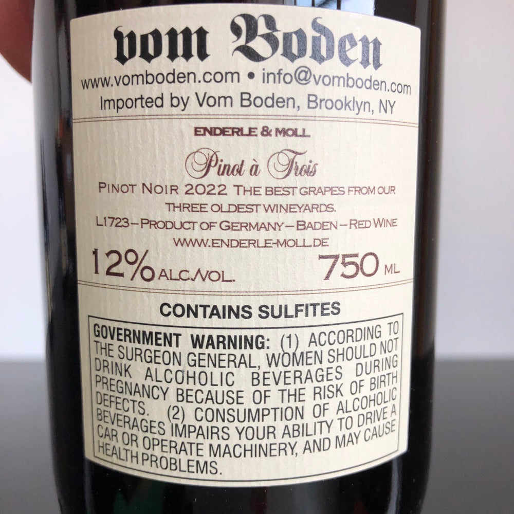 2022 Enderle & Moll Pinot a Trois, Baden, Germany
