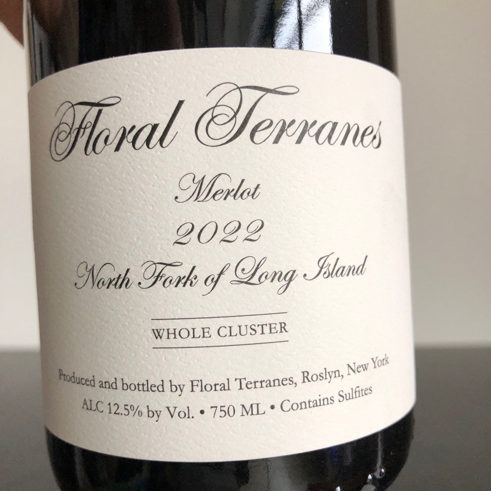 2022 Floral Terranes, Merlot, Long Island, NY