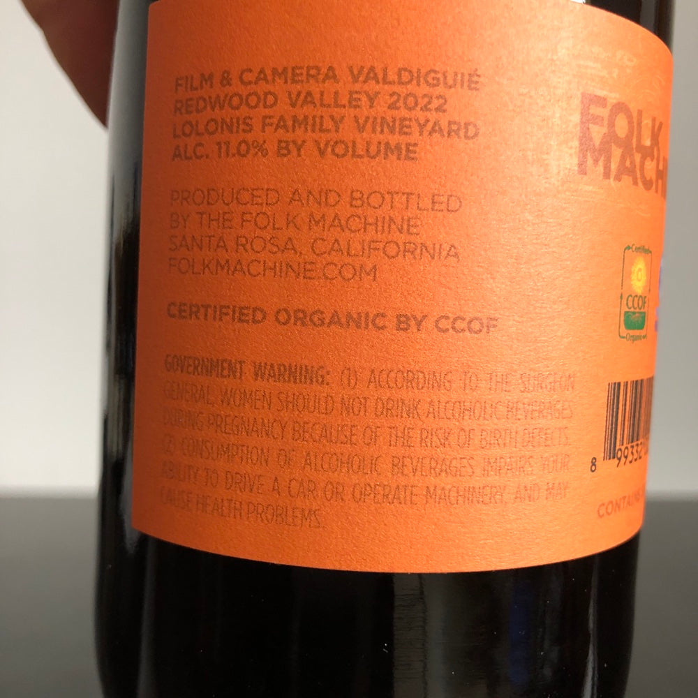 2022 Hobo Wines Folk Machine Valdigue Redwood Valley, USA