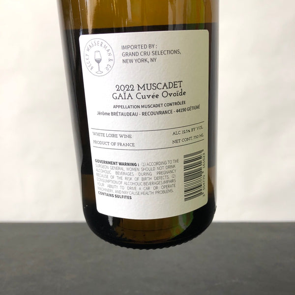 2022 Jerome Bretaudeau Muscadet Gaia Cuvee Ovoide, Loire, France