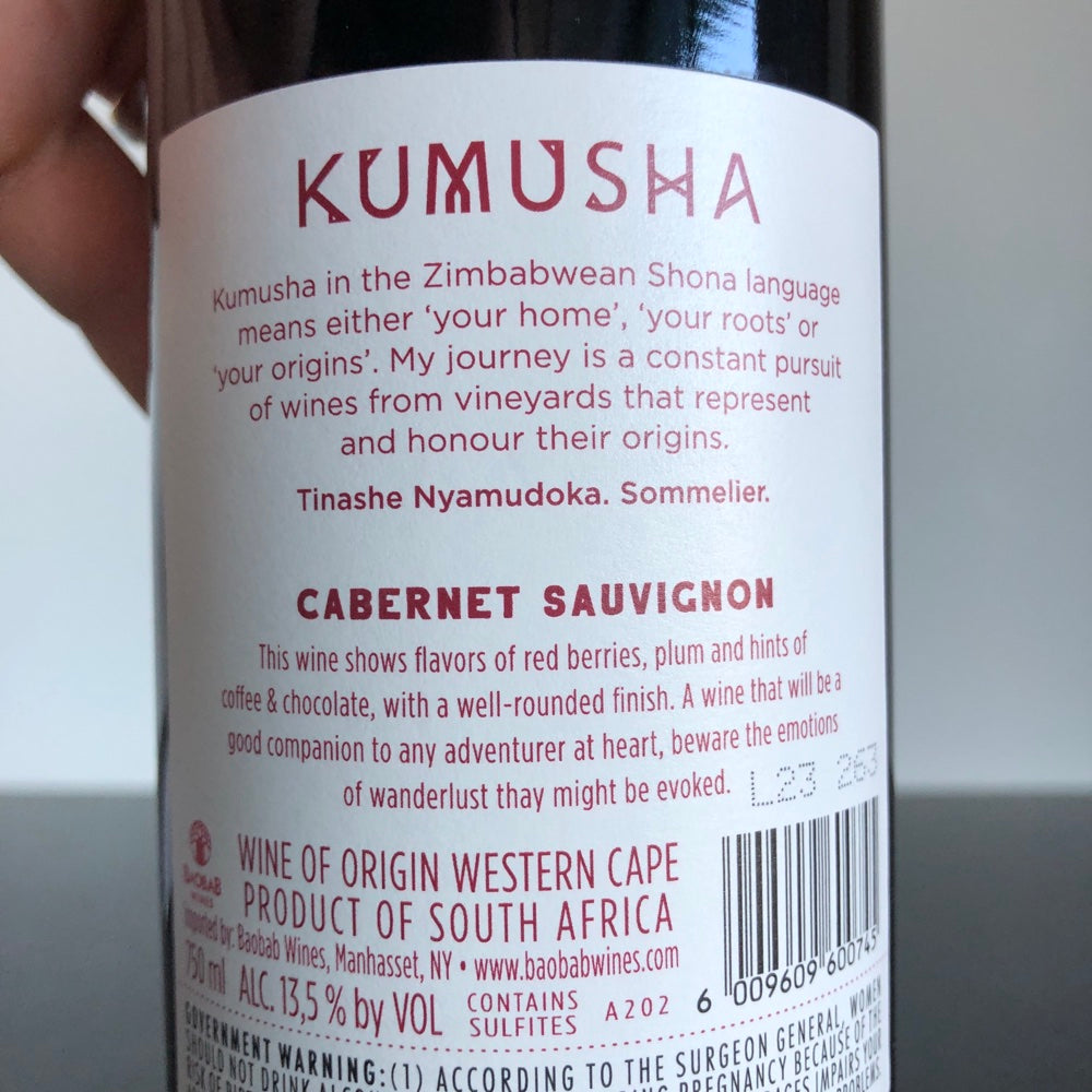 2023 Kumusha Cabernet Sauvignon, Western Cape, South Africa