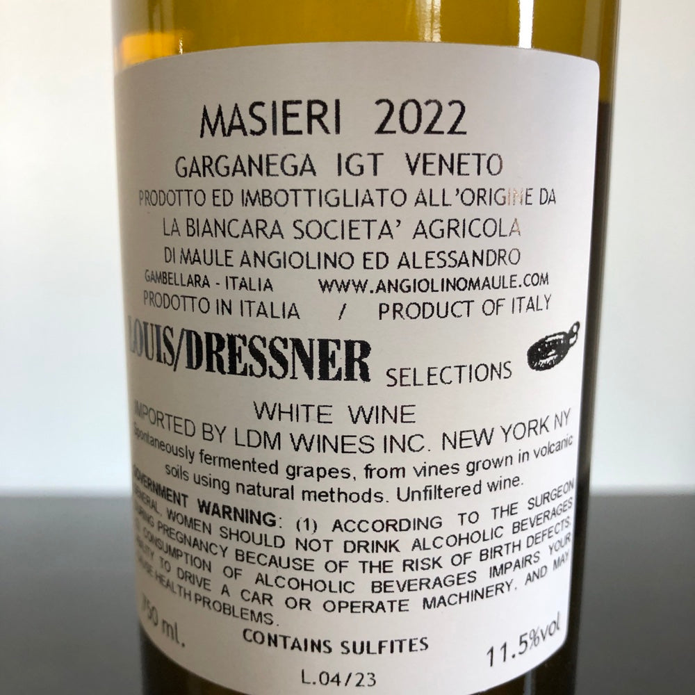 2022 La Biancara Angiolino Maule 'Bianco Masieri' Veneto IGT Italy