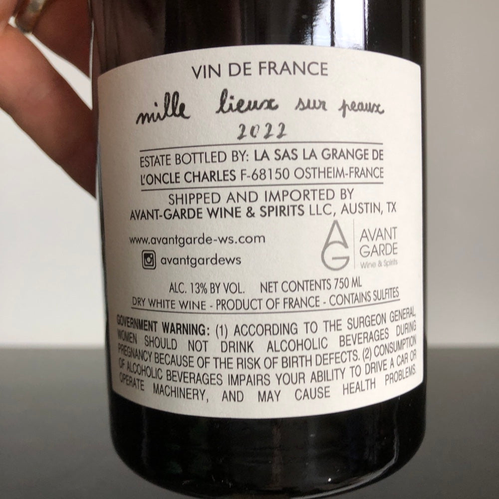 2022 La Grange de l'Oncle Charles Mille Lieux sur Peaux, Vin de France