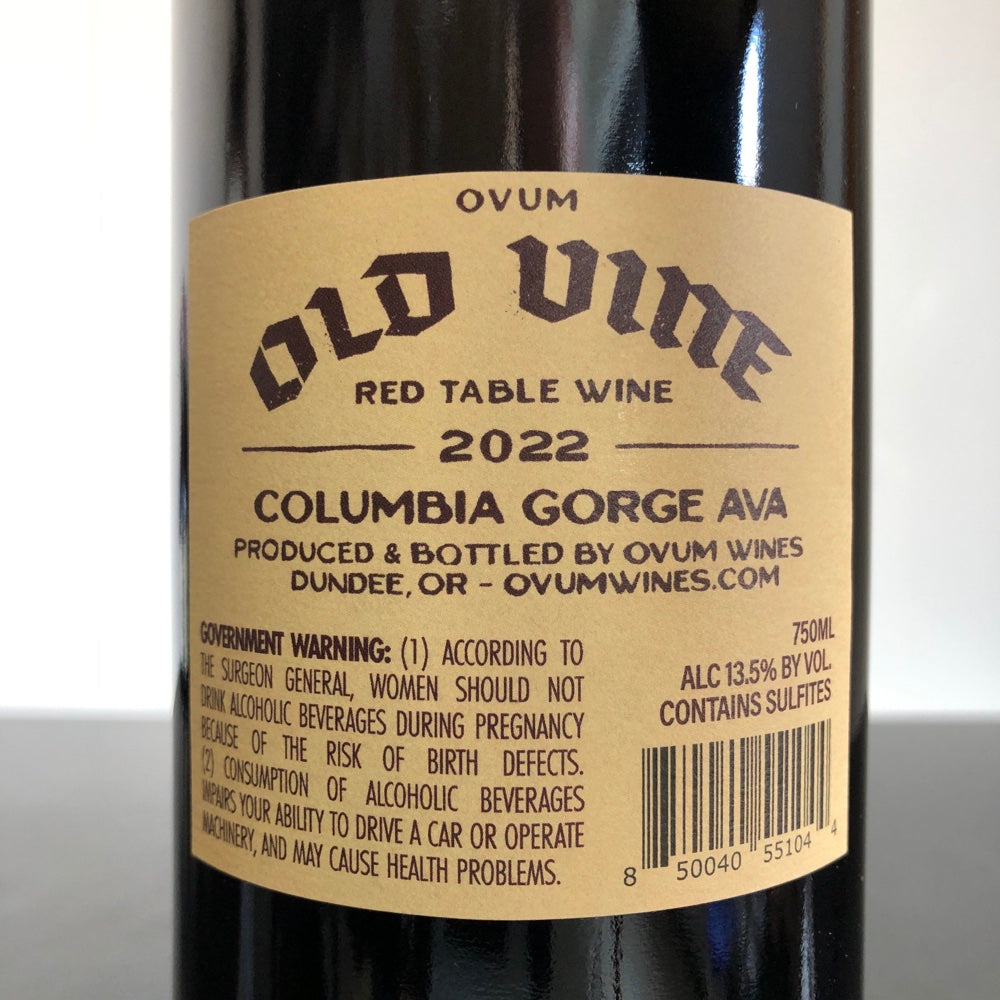 2022 Ovum ‘Old Vine’ Red Blend (Cabernet),  Columbia Gorge