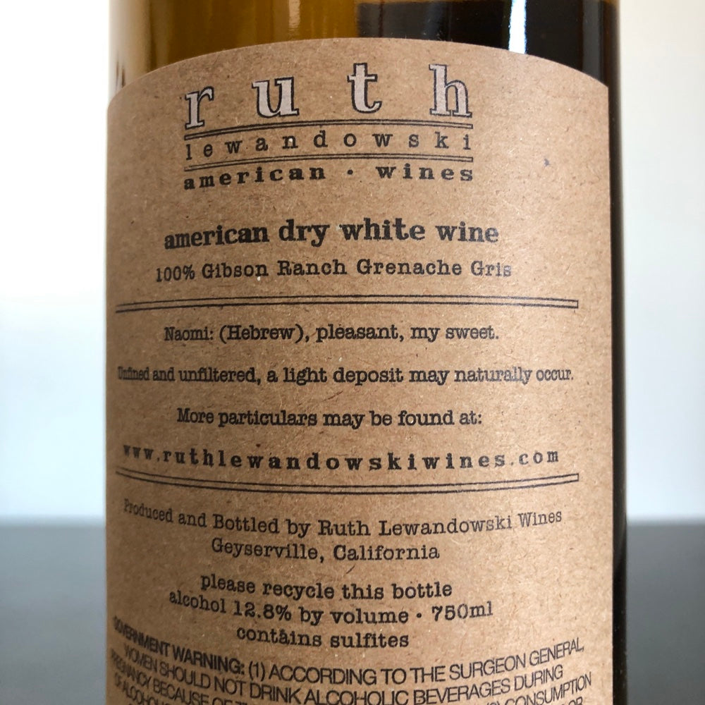 2022 Ruth Lewandowski 'Naomi' Gibson Ranch Grenache Gris McDowell Valley, USA