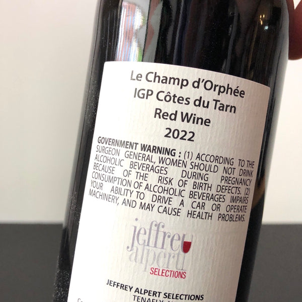 2022 Stephane Lucas Le Champ d'Orphee, IGP Cotes du Tarn, France