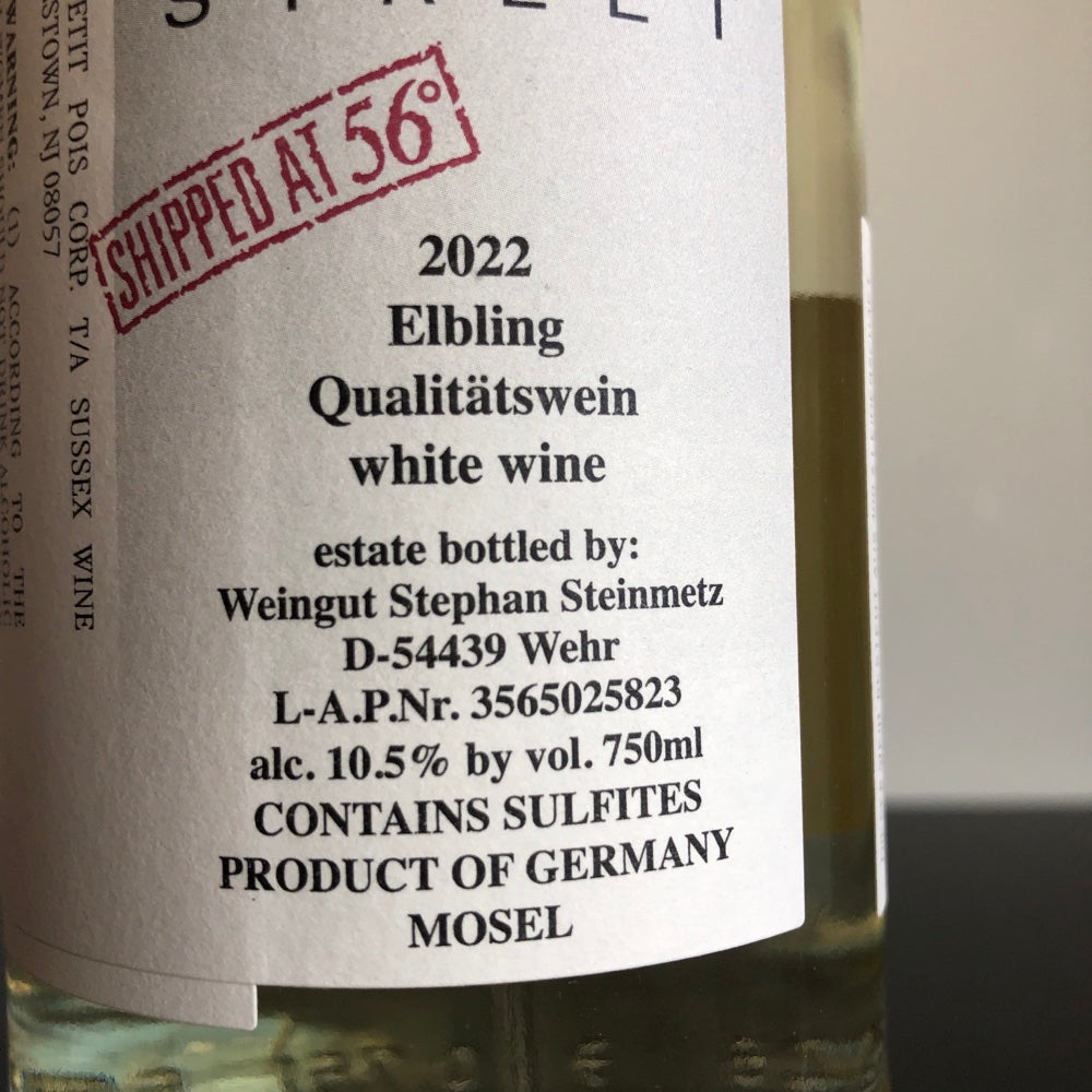 2022 Stephan Steinmetz Elbling Trocken, Mosel, Germany