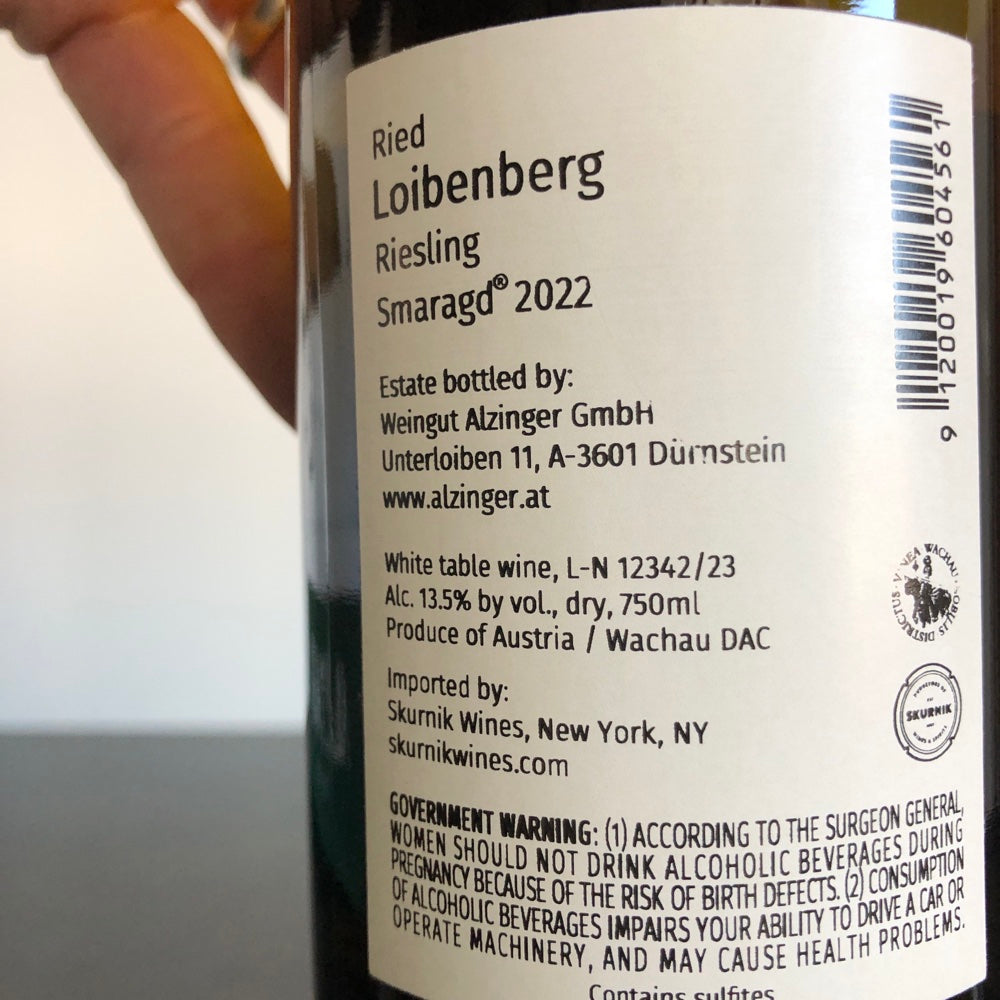 2022 Weingut Leo Alzinger Loibenberg Riesling Smaragd, Wachau, Austria