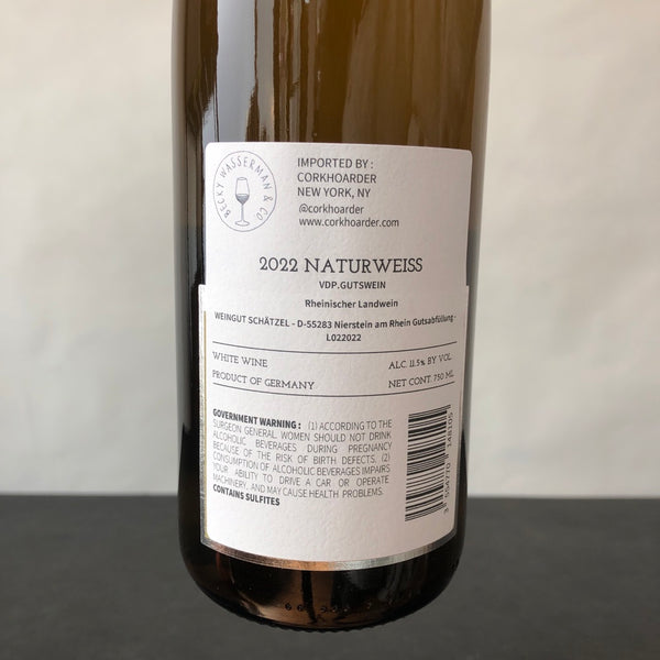 2022 Weingut Schatzel Naturweiss, Rheinhessen, Germany