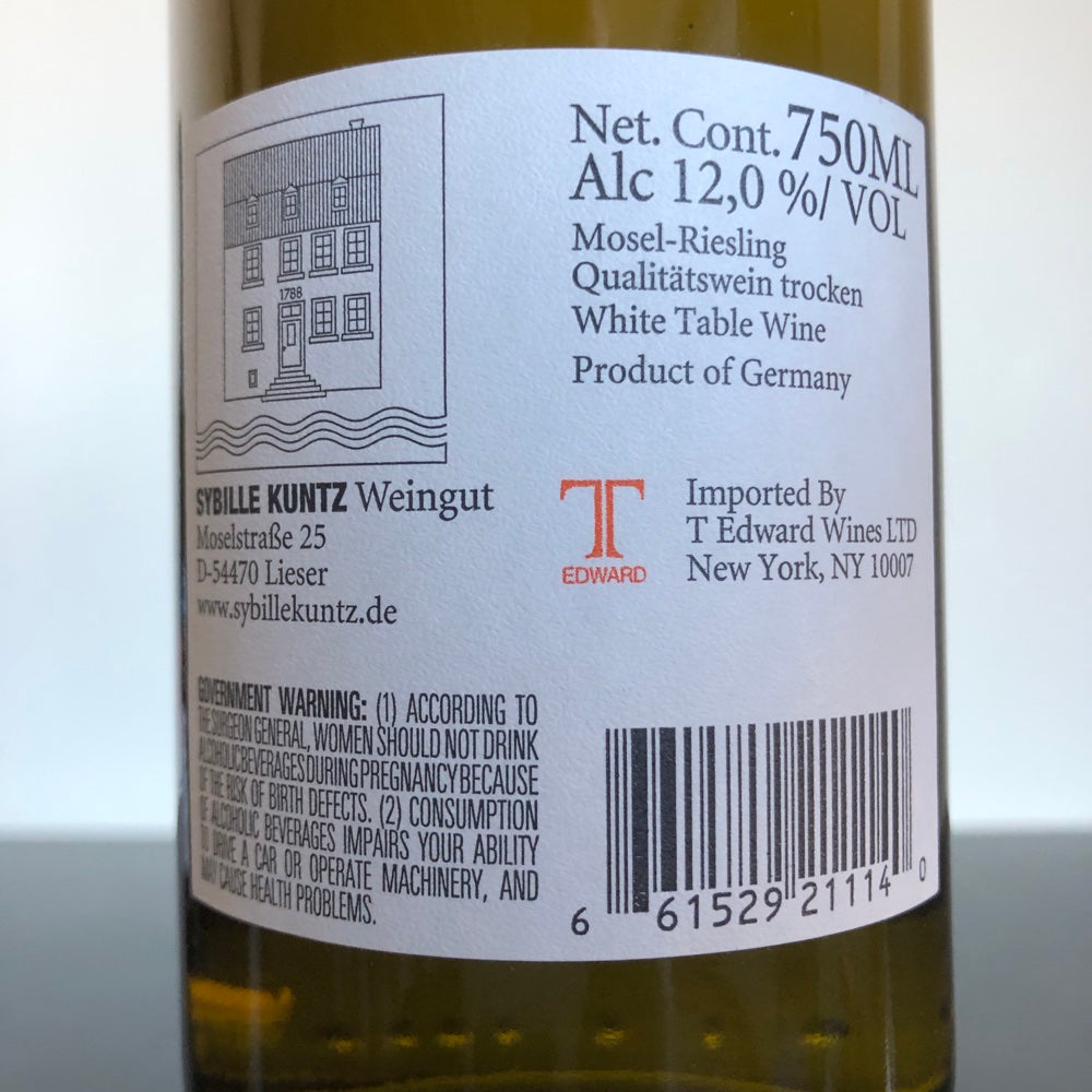 2022 Weingut Sybille Kuntz Riesling Trocken Dry, Mosel, Germany