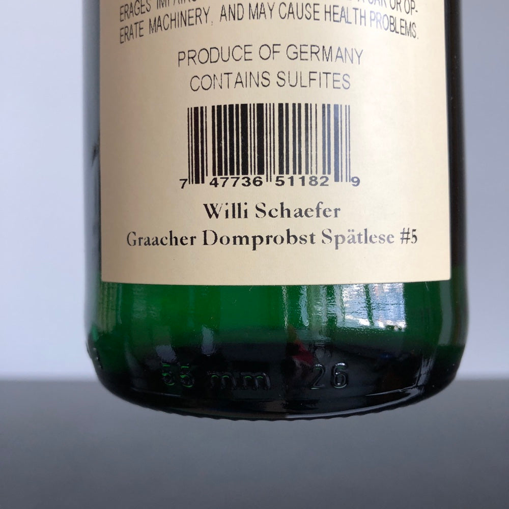 2022 Weingut Willi Schaefer Graacher Domprobst Riesling Spatlese #5, Mosel, Germany