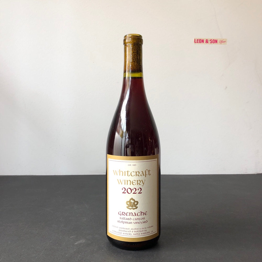 2022 Whitcraft Winery Stolpman Vineyard Grenache, Ballard Canyon