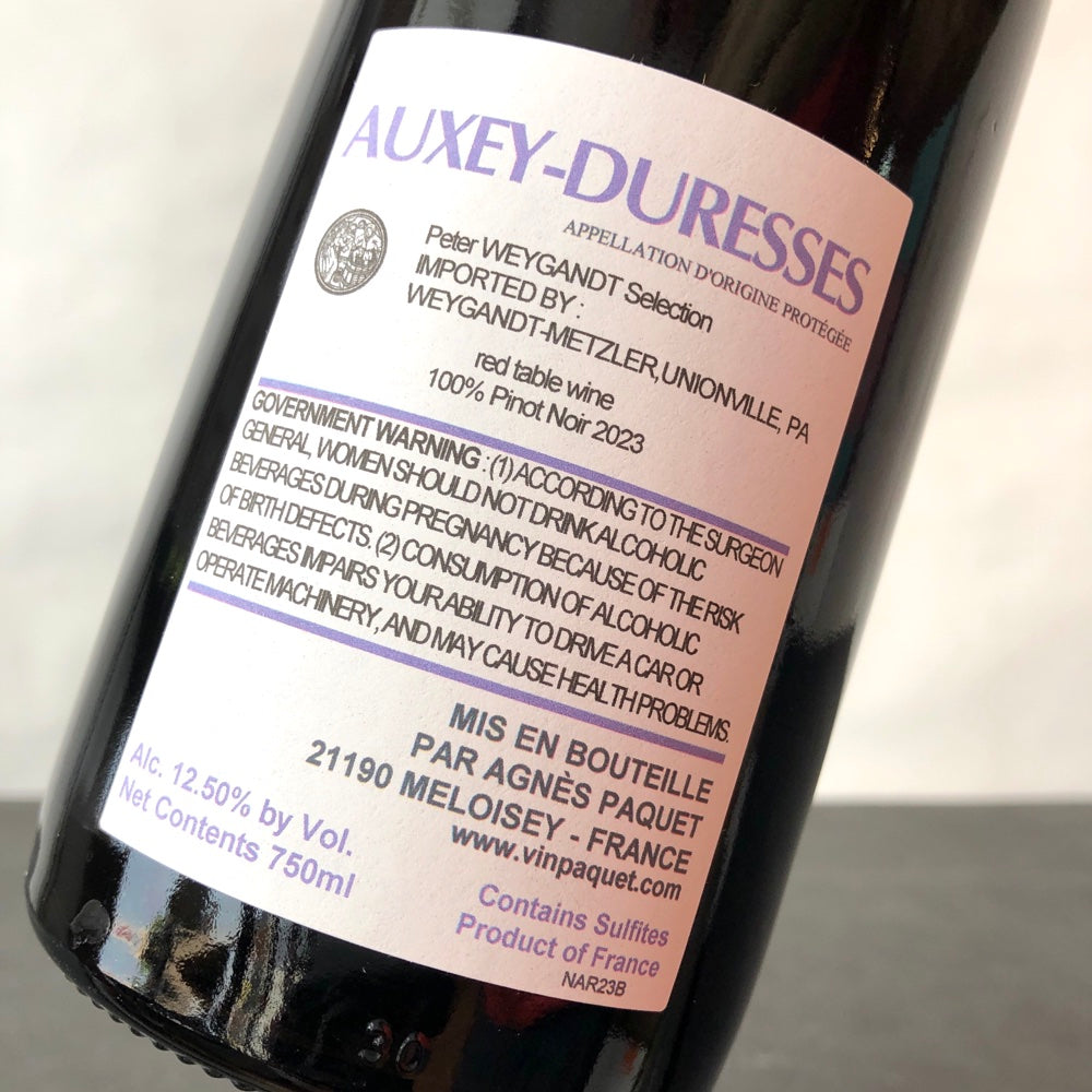 2023 Agnes Paquet, Auxey-Duresses Les Hoz Rouge Cote de Beaune, France