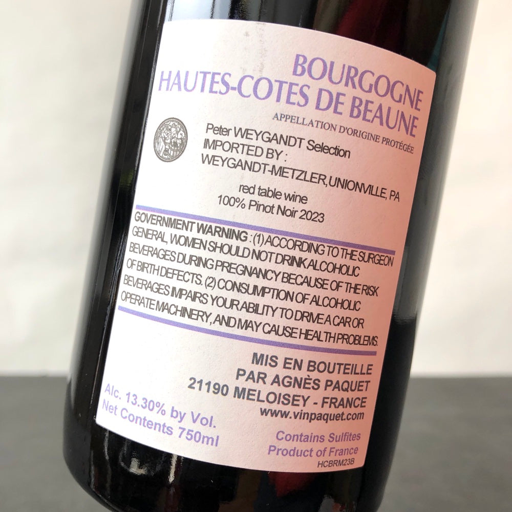 2023 Agnes Paquet, Bourgogne Hautes Cotes de Beaune, Burgundy, France