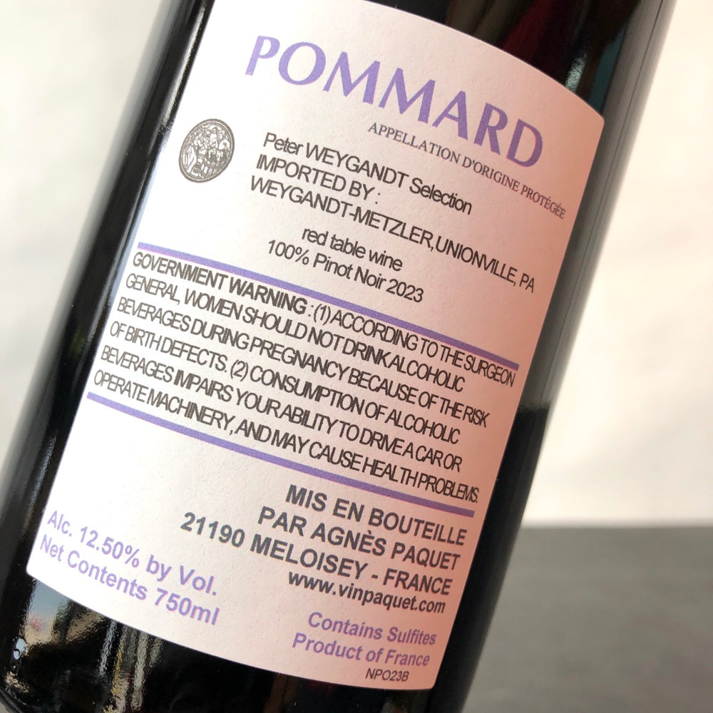 2023 Agnes Paquet, Pommard Les Combes Cote de Beaune, France