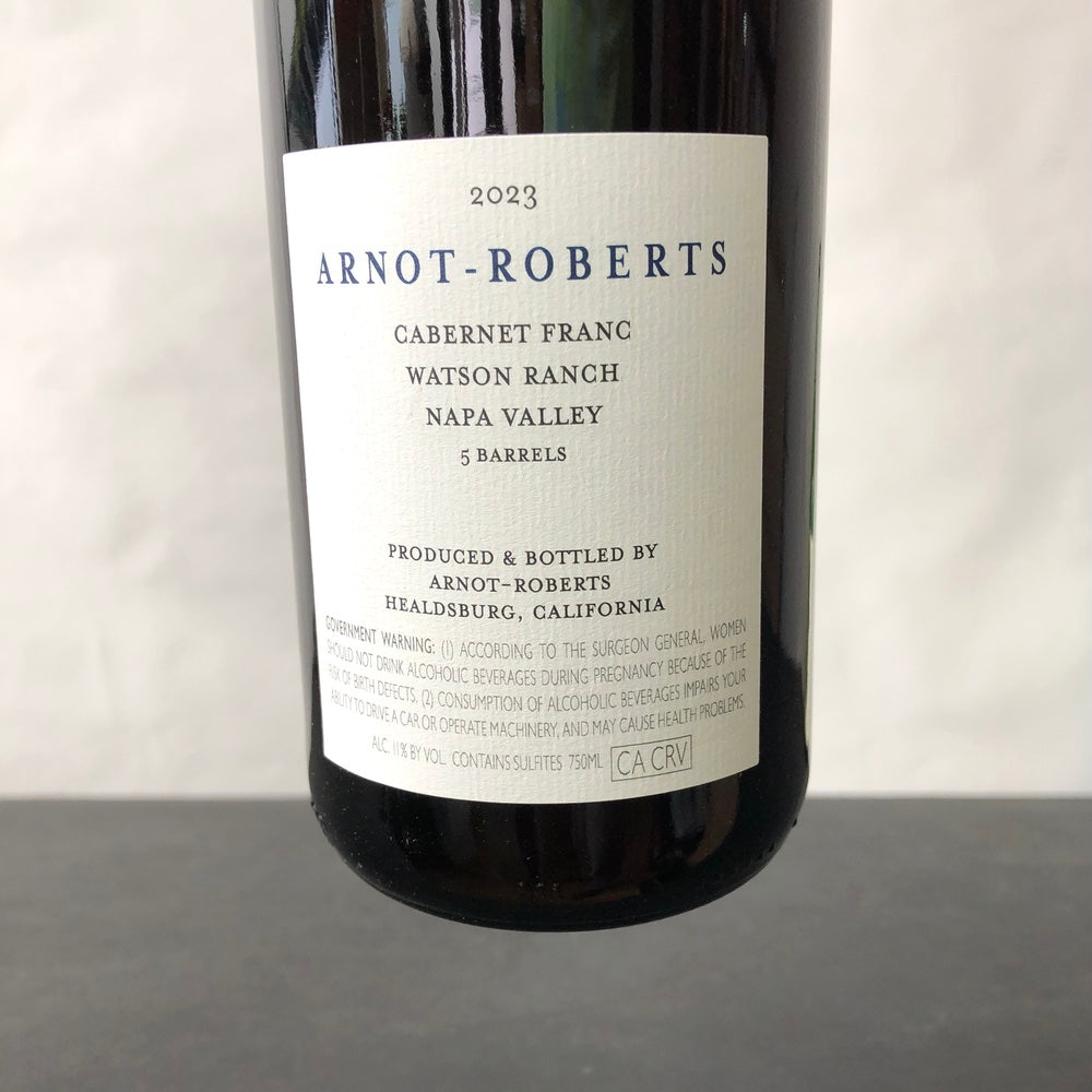 2023 Arnot-Roberts Watson Ranch Vineyards Cabernet Franc Napa Valley, USA