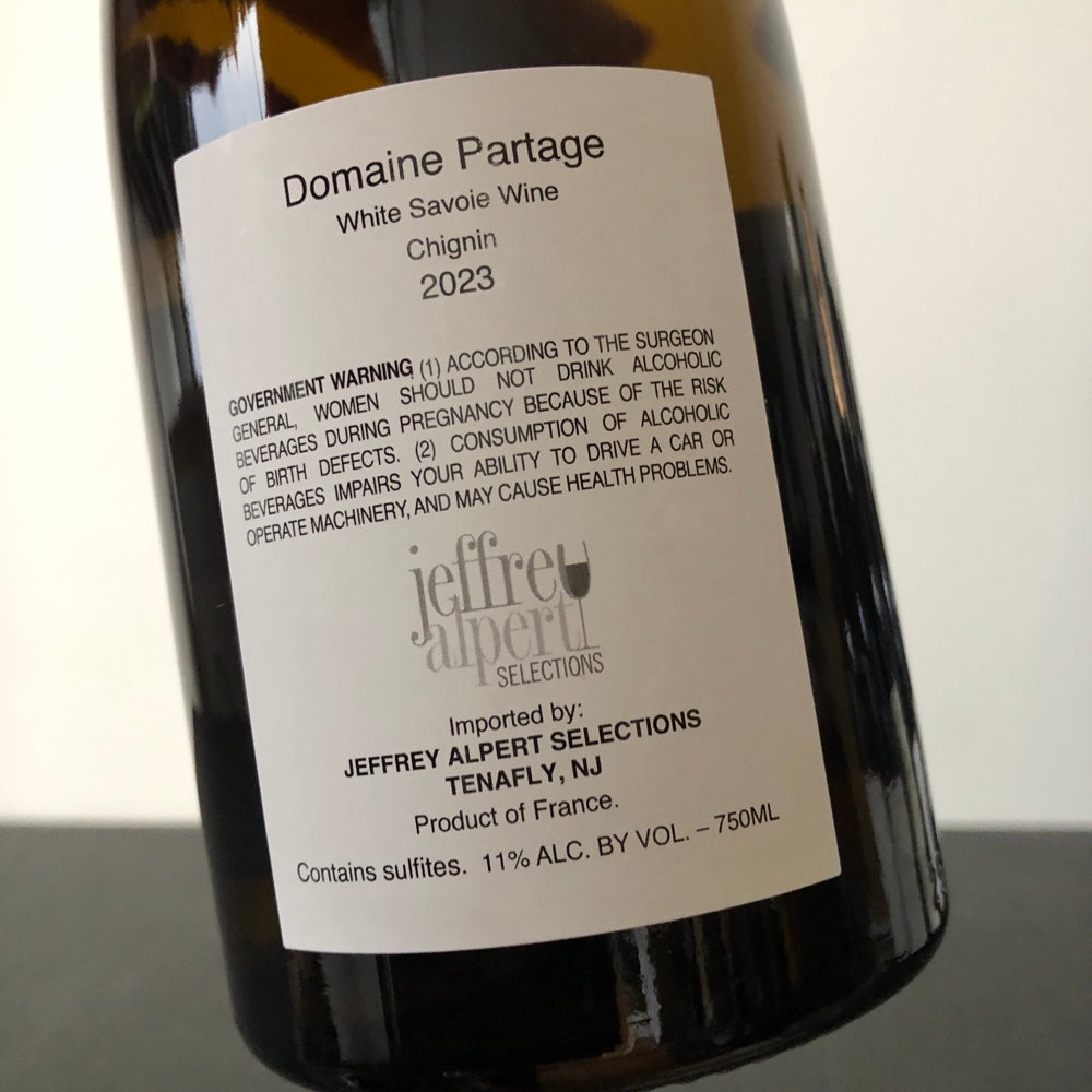 2023 Domaine Partage Gilles Berlioz Cuvee Cricri, Savoie Chignin, France