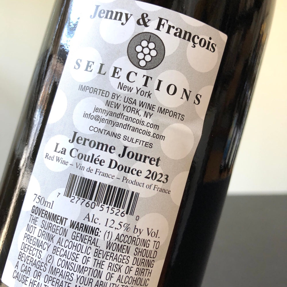 2024 Jerome Jouret, Coulée Douce (Syrah), Ardeche, France