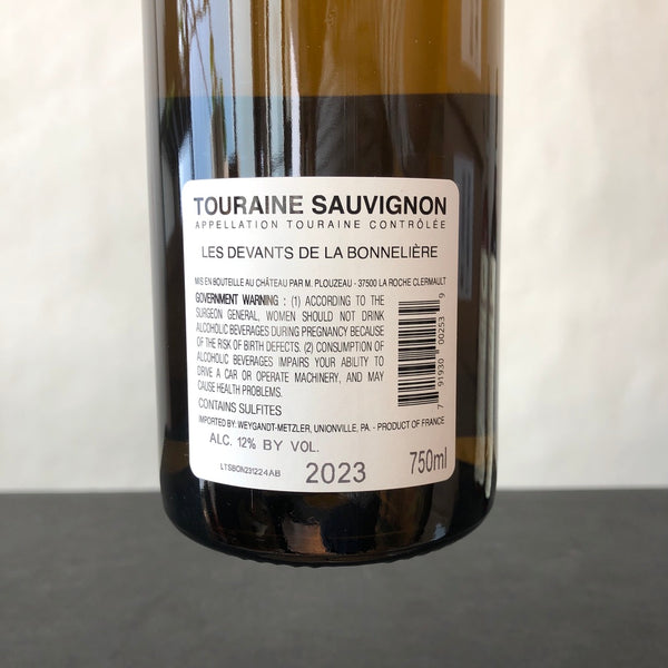 2023 M Plouzeau Touraine Sauvignon Blanc Les Devants de la Bonneliere Loire, France