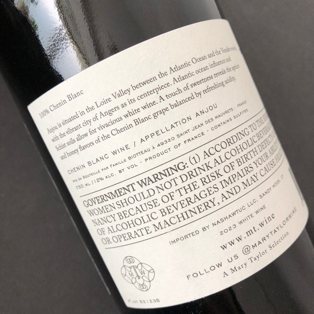 2023 Mary Taylor 'Pascal Biotteau' Anjou Blanc Loire, France
