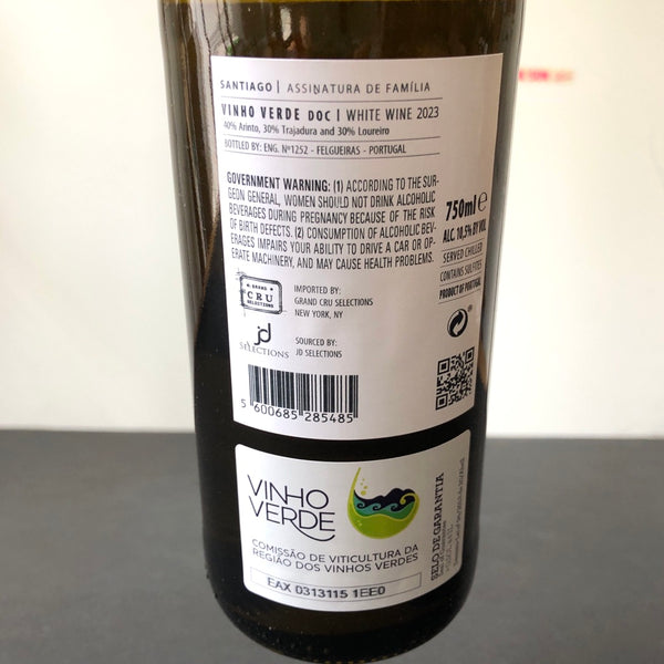 2024 Quinta de Santiago 'Assinatura de Familia' White Vinho Verde, Portugal