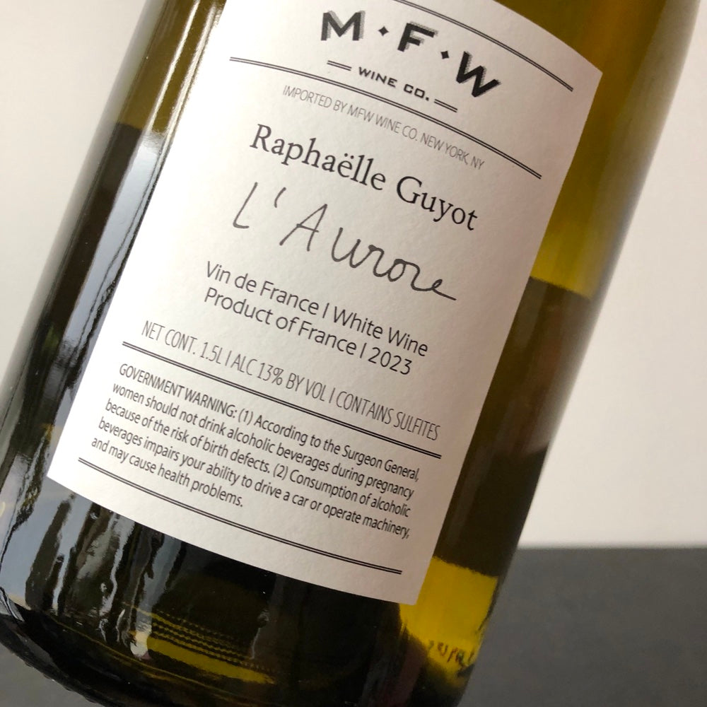 2023 Raphaelle Guyot, 'L'Aurore' VDF, Yonne, France (1.5L Magnum)