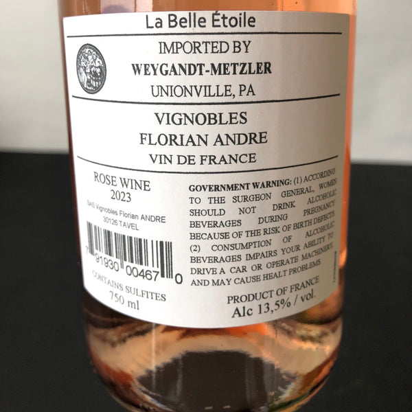 2023 Vignobles Florian Andre - Chateau de Manissy 'La Belle Etoile' Rose IGP Gard, France