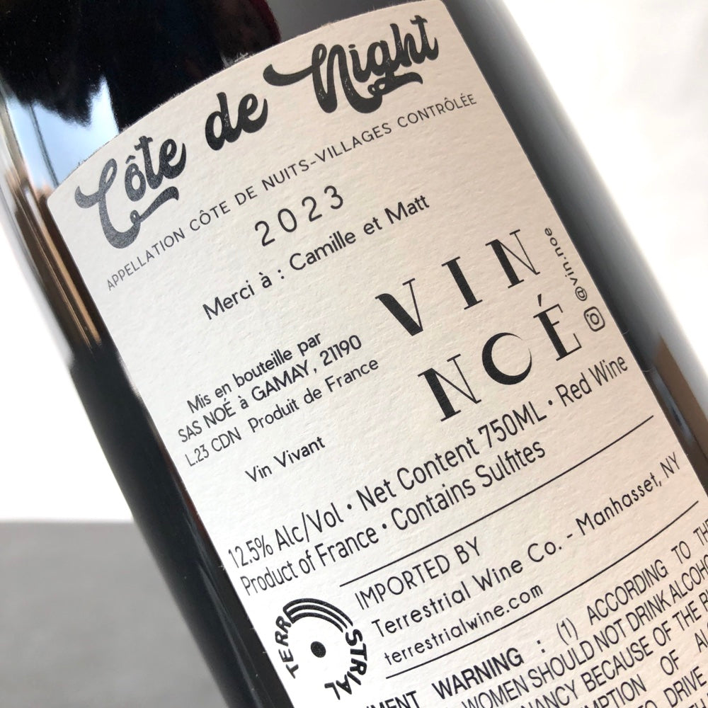 2023 Vin Noe Cote de Nuits-Villages 'Cote de Night', Burgundy, France