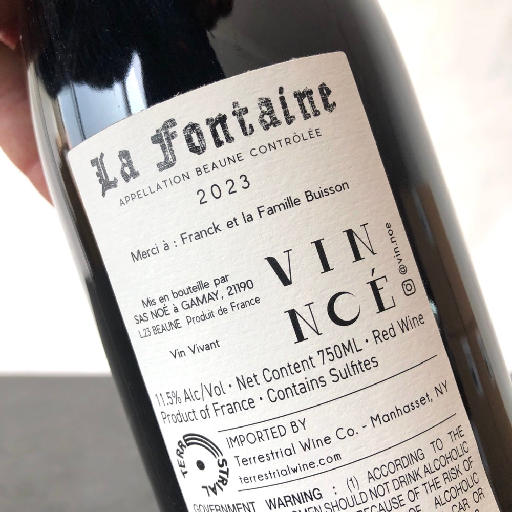 2023 Vin Noe 'La Fontaine" Beaune Rouge, France