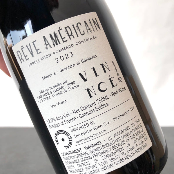 2023 Vin Noe Pommard 'Reve Americain', Cote de Beaune, France