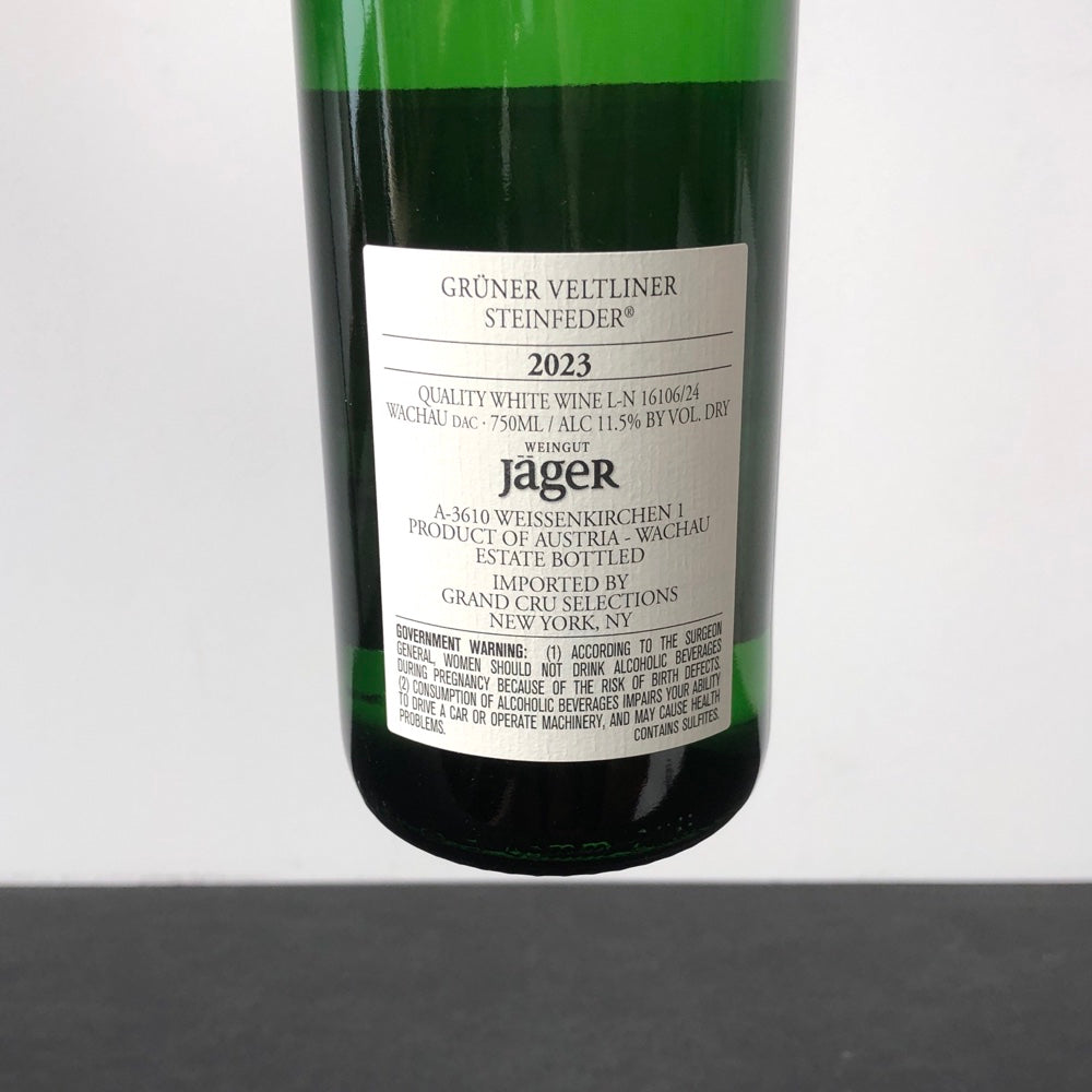 2023 Weingut Jager Gruner Veltliner Steinfeder, Wachau, Austria