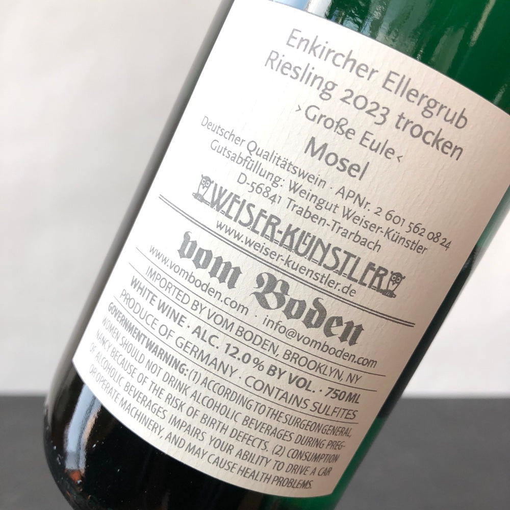2023 Weiser-Künstler Ellergrub Grand Cru Riesling, Mosel, Germany