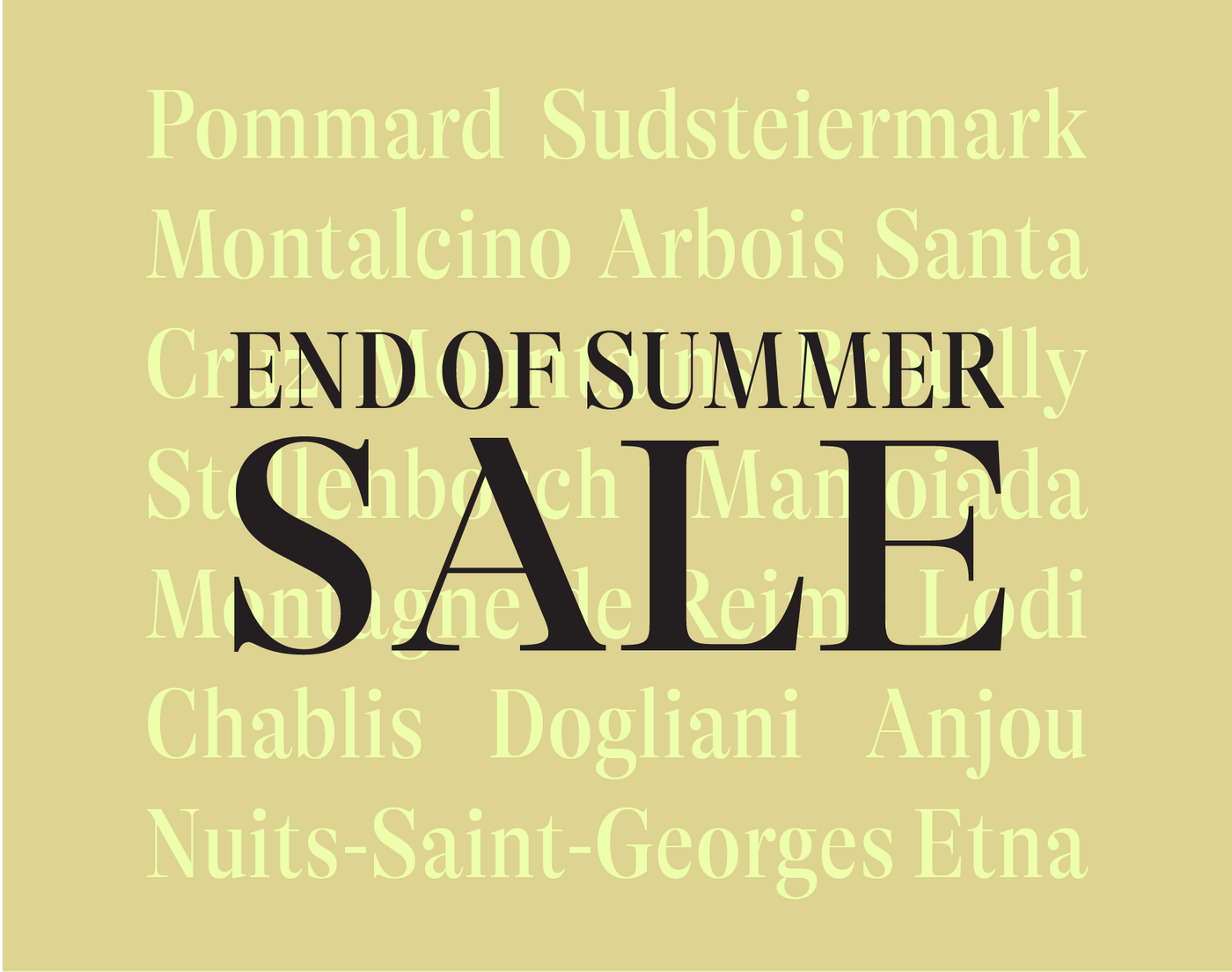 The sale is on!