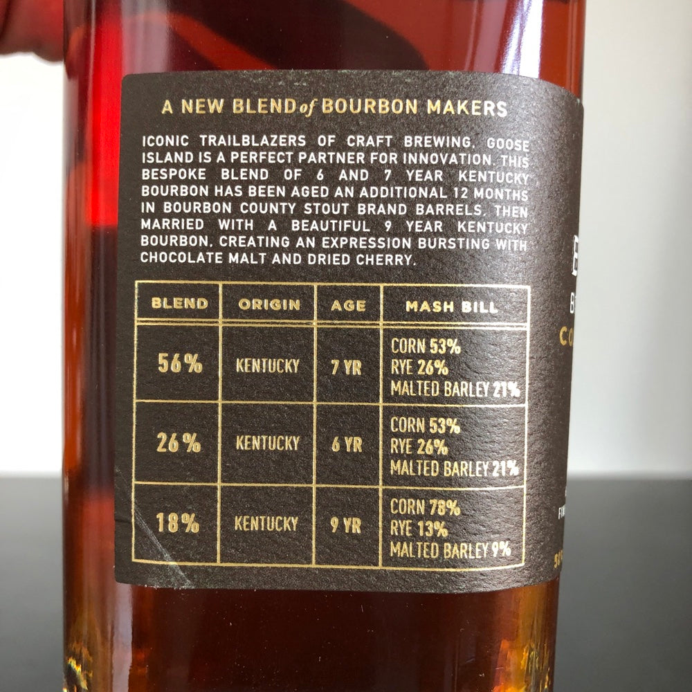 Bardstown Bourbon Company Collaboration Goose Island Barrel Bourbon County