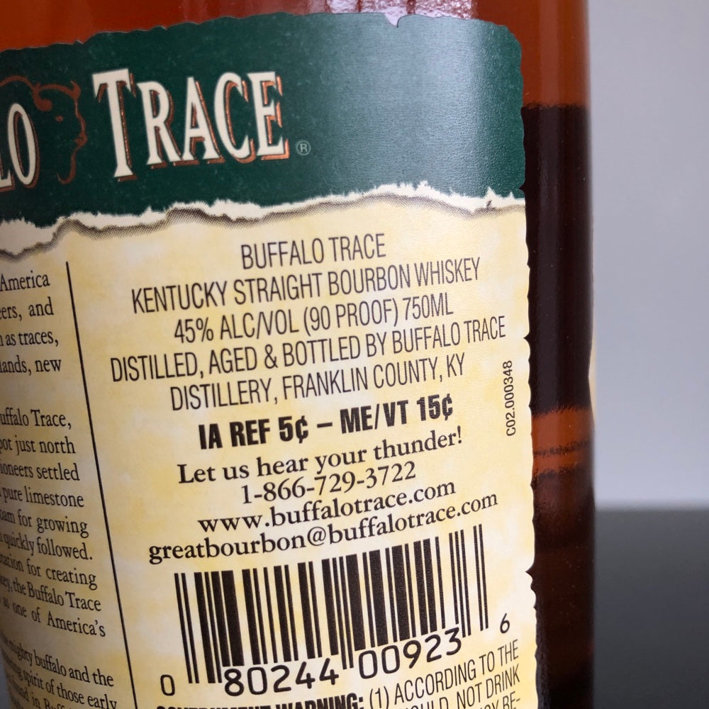 Buffalo Trace Straight Bourbon Whiskey, Kentucky, USA
