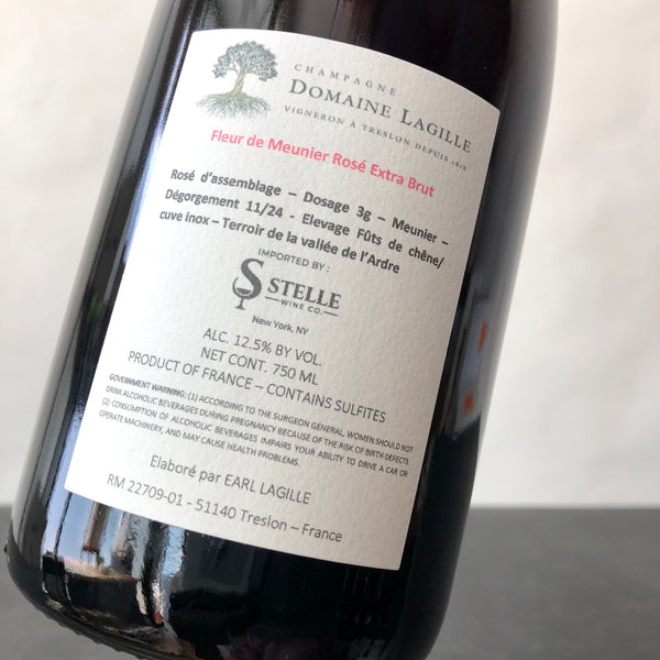 Domaine Lagille Fleur de Meunier Rose, Champagne, France