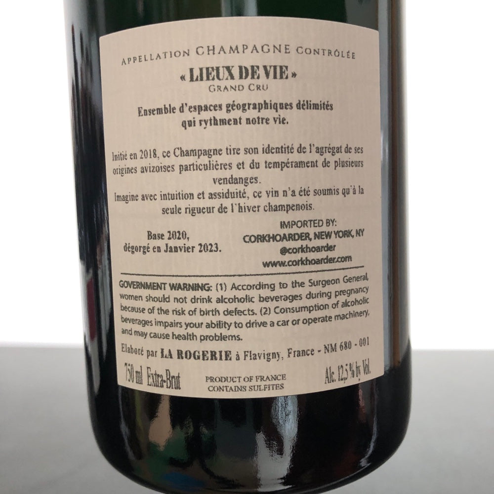 La Rogerie Lieux de Vie No. 2 Blanc de Blancs , Champagne, France (NV)