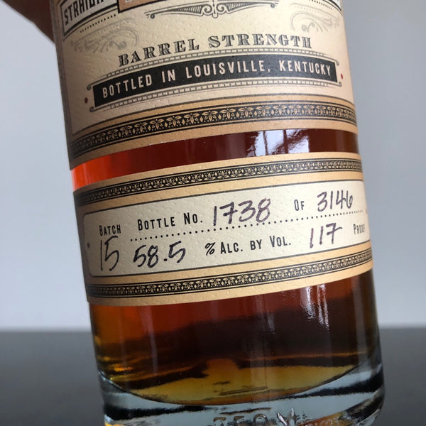 Old Carter 'Very Small Batch #15' Straight Bourbon Whiskey