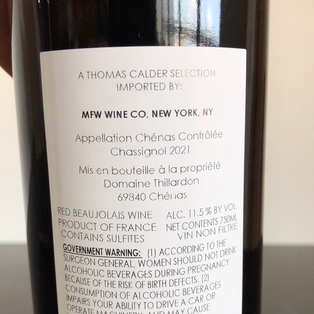 2021 Paul-Henri Thillardon Chenas 'Chassignol', Beaujolais, France