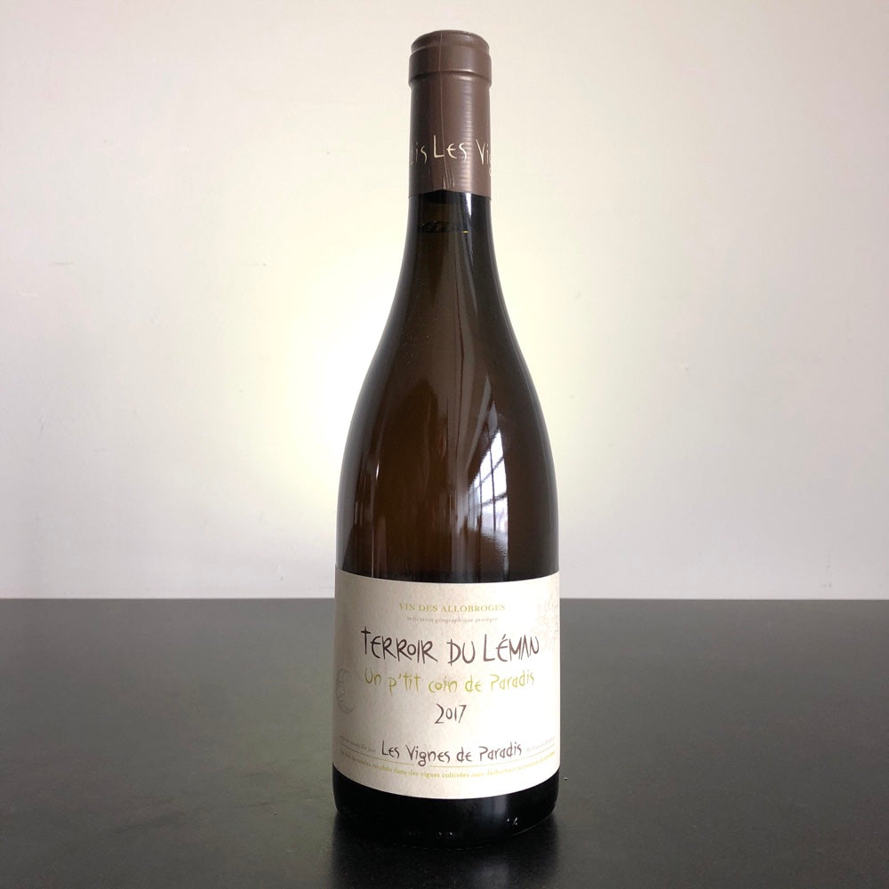 2017 Les Vignes de Paradis Terroir du Leman 'Un P'tit Coin de Paradis' IGP Vin des Allobroges, France