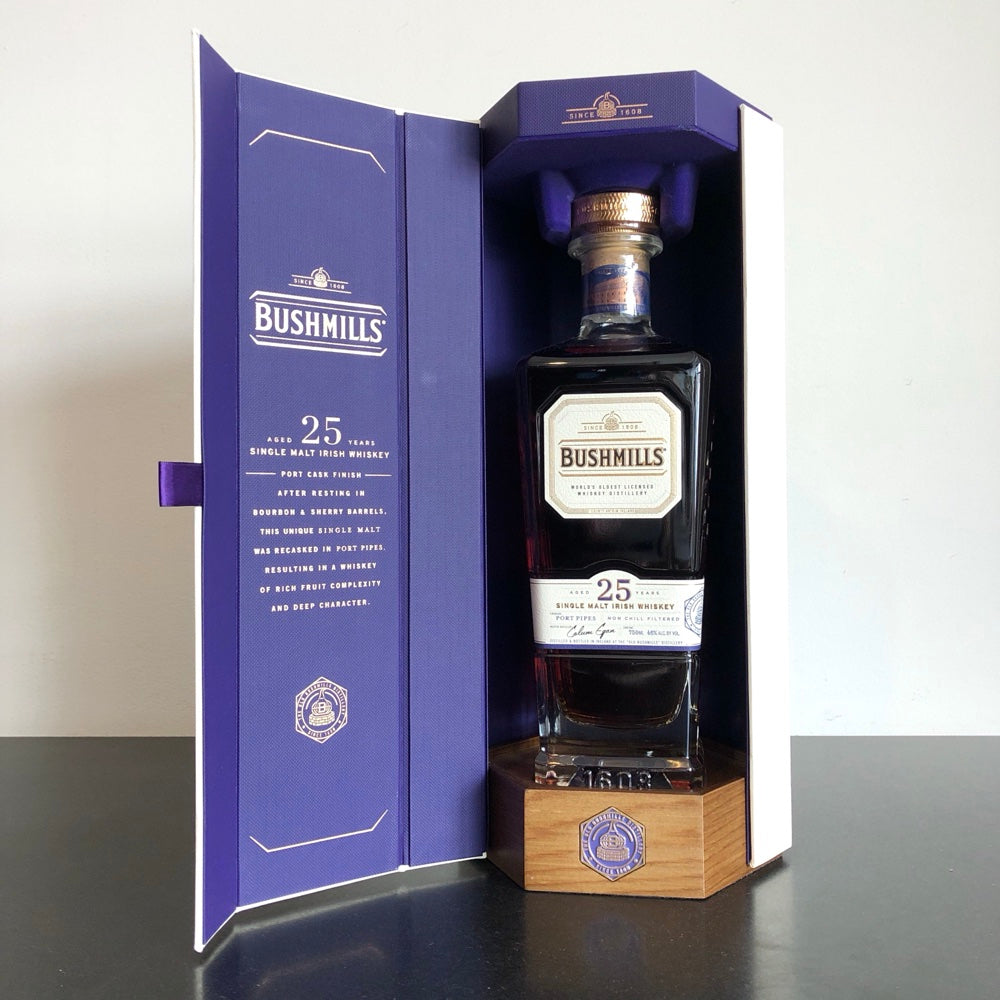 Bushmills 25 Year Port Cask Finished Single Malt Irish Whiskey