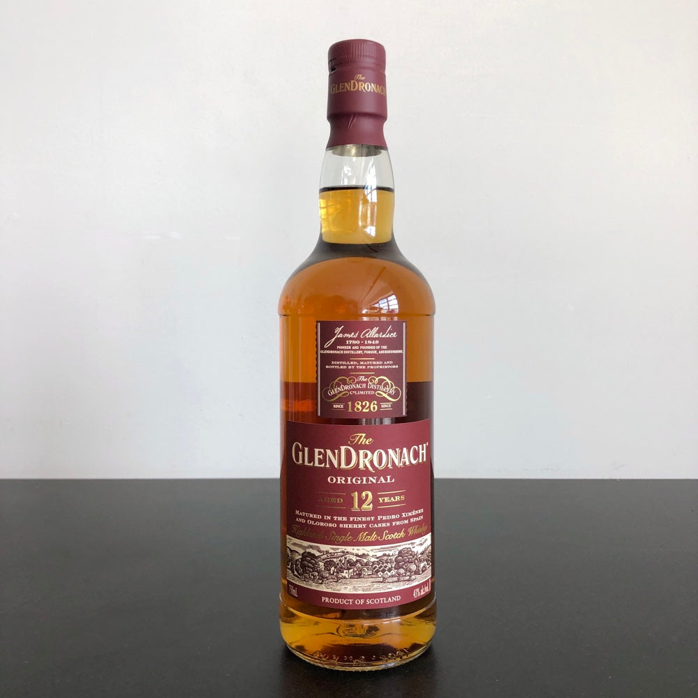 Glendronach Original 12 Year Old Single Malt Scotch Whisky, Highlands, Scotland