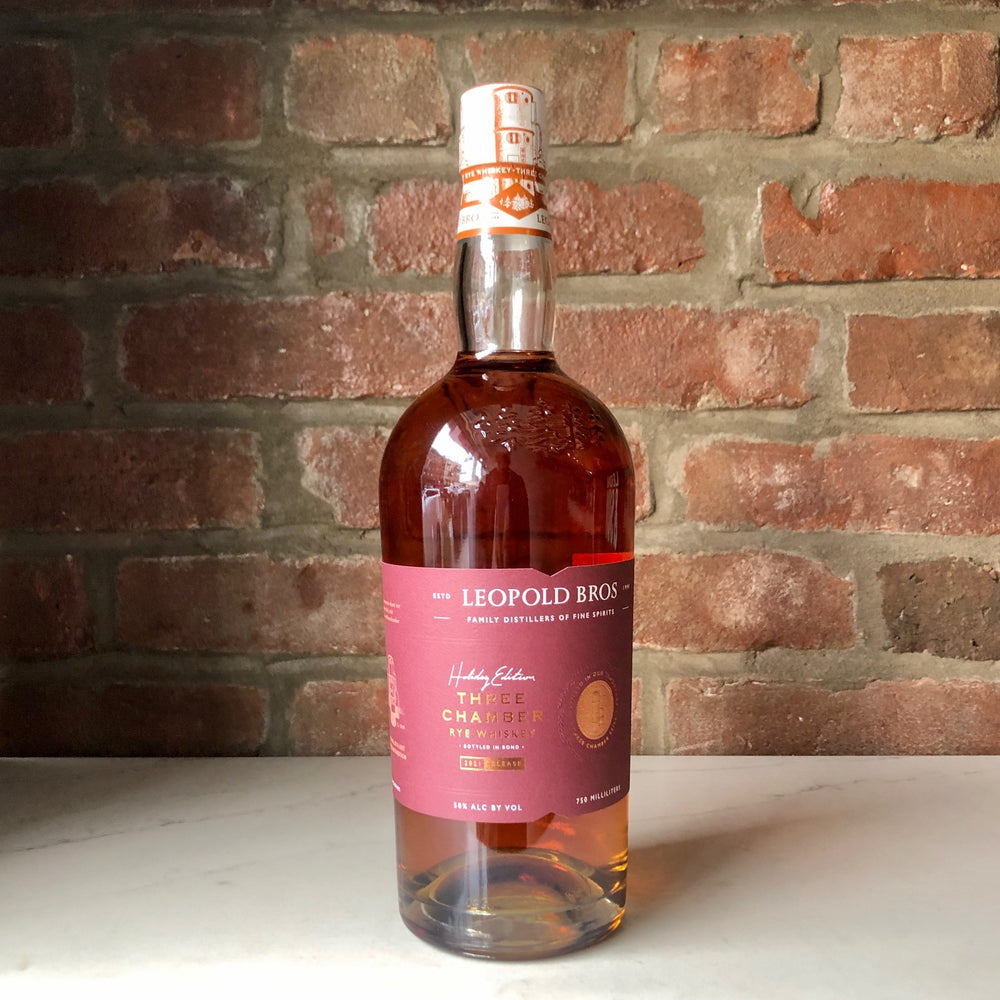 Leopold Bros. Three Chamber Bottled in Bond Straight Rye Whiskey Colorado, USA
