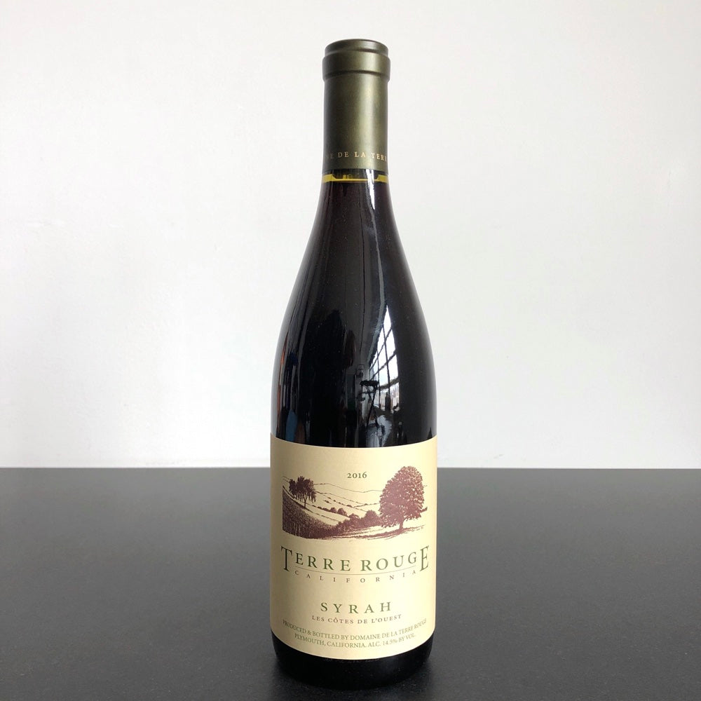 2016 Domaine de la Terre Rouge Les Cotes de l'Ouest Syrah, California, USA