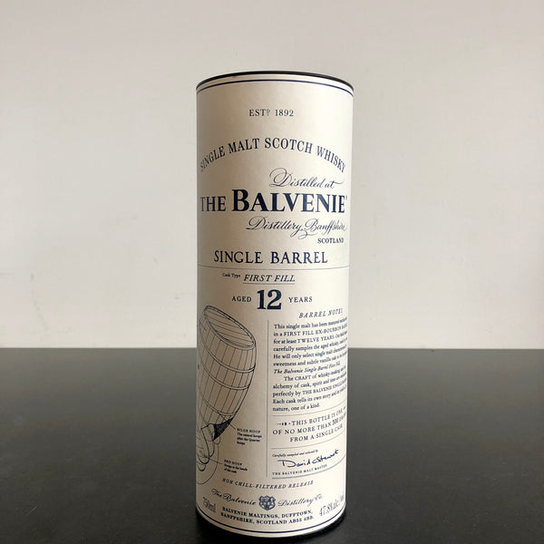 The Balvenie Single Barrel First Fill 12 Year Old Single Malt Scotch Whisky Speyside, Scotland